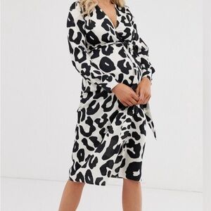 ASOS maternity animal print dress size 2